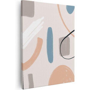 Artaza - Canvas Schilderij - Abstracte Kunst - Scandinavische Style - 40x50 cm - Wanddecoratie Woonkamer - Schilderijen - Muurdecoratie