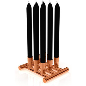 Koperen kandelaar Nine