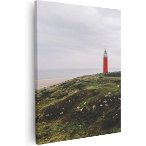 Artaza Canvas Schilderij Duinen Texel - 40x50 cm - Wanddecoratie Zeezicht - Muurdecoratie Strand - Kamer Accessoires Kust