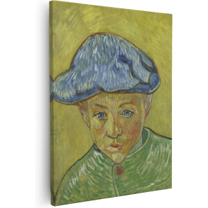 Artaza Canvas Schilderij Portret van Camille Roulin - Vincent van Gogh - 80x100 - Groot - Kunst - Wanddecoratie Woonkamer