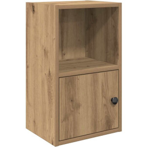 vidaXL - Boekenkast - 31x24x52 - cm - bewerkt - hout - artisanaal - eikenkleurig