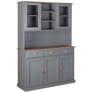 Buffetkast Cerci 131cm met 5 deuren & 3 lades - grijs