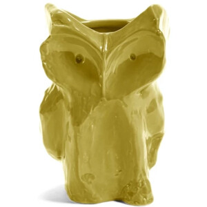 Serax Marni After Midnight uil vaas 9x8cm H12cm geel