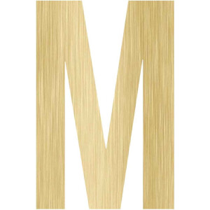 MDF Letter M, creatief, knutselen, deco, 1 stuk, 6mm mdf 20cm
