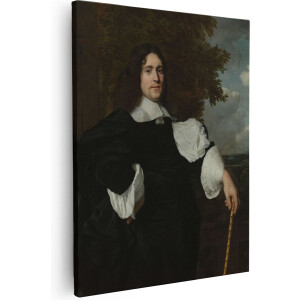 Artaza Canvas Schilderij Jacobus Trip, Wapenhandelaar te Amsterdam en Dordrecht - Bartholomeus van der Helst - 40x50 - Poster Foto op Canvas - Canvas Print