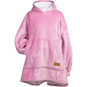 Vitapur Hoodie Deken - Plaid - Snuggle hoodie - Hoodie deken - Fleece Deken - Deken - Cadeau - Roze