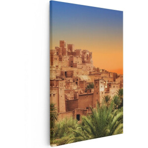 Artaza Canvas Schilderij Kasbah Ait Ben Haddou Stad in Marokko - 20x30 - Klein - Foto Op Canvas - Canvas Print