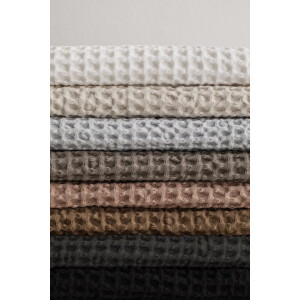 Caro Badtextiel Satellite | 70 x 140 cm | Donkergrijs / Bruin | Katoen