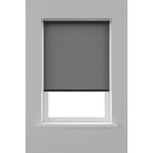 Decosol Rolgordijn Lichtdoorlatend - Zwart - Maat: 210 x 190 cm