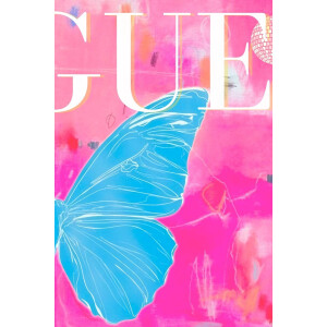 Kristal Helder Galerie kwaliteit Plexiglas 5mm. - Blind Aluminium Ophang-frame - 2 luik Luxe wanddecoratie - Fotokunst "Butterfly Fashion ll"- professioneel verpakt en gratis bezorgd