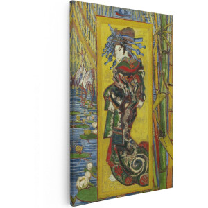 Artaza Canvas Schilderij Courtisane (naar Eisen) - Vincent van Gogh - 40x60 cm - Wanddecoratie Slaapkamer - Poster Schilderijen - Muurdecoratie