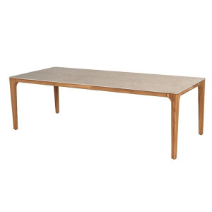 Taste by 4 Seasons Tuintafel Liam Keramiek Teak 240 x 100 cm