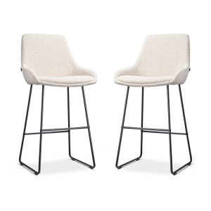 Set van 2 barstoelen Nino-Isa bouclé | Nolon
