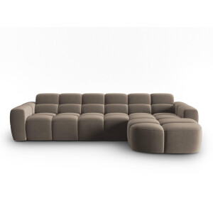 5-zits hoekbank Lisa rechts velvet | Micadoni
