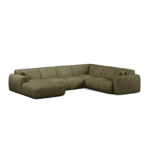 Modulaire hoekbank Molino rechts chenille | Micadoni Home
