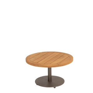 4 Seasons Outdoor Bijzettafel Volta Teak Terre Ø60 x 35 cm