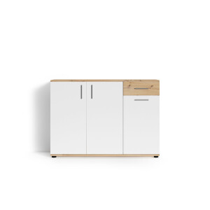 byLIVING Ladekast Jakob (Wit/ambachtelijk eiken)