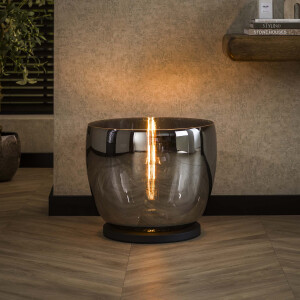 LifestyleFurn Vloerlamp 'Mikado' Smoke glas, 41cm hoog