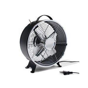 HEMA HEMA Tafelventilator Retro Zwart Ø25.8cm