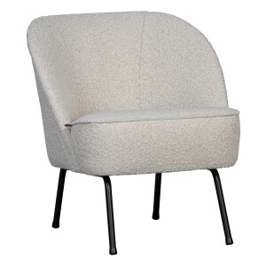 WOOOD Fauteuil 'Vogue' Bouclé, kleur Naturel