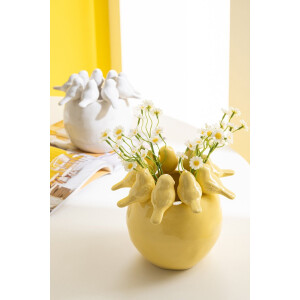 J-Line gypsophila - kunststof - wit - 6 stuks