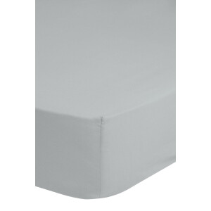 Hoeslaken 140x200 cm - Grijs - 1 Persoons - 100% Katoen - Oeko-Tex Gecertificeerd - Inclusief EBOOK