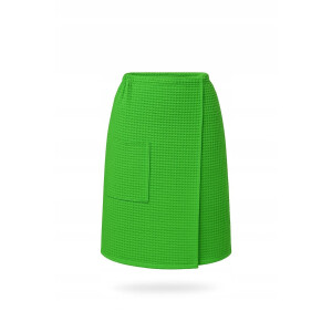 VitalHome Wafel Kilt Sauna Pareo 60x150cm Groen met Zakje