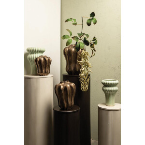 PTMD Vaas Hamish - 20x20x25 cm - Keramiek - Brons