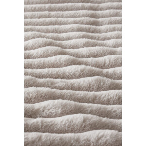 Rivièra Maison Furry Stripes kussensloop - Gebroken wit - 60 x 70 cm