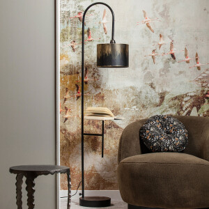 WOOOD Vloerlamp 'Blackout', kleur Zwart