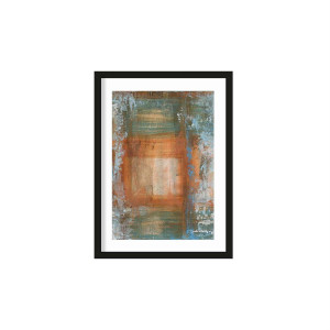 Urban Cotton Artprint 'Blue Ocker Abstract 1' 50 x 70cm