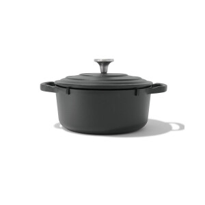 HEMA HEMA Braadpan Ø24cm Lyon Gietijzer PFAS-vrij (zwart)