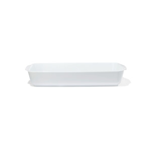 HEMA HEMA Ovenschaal 31x19x5.5cm Porselein Wit (wit)