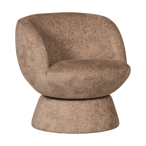 BePureHome Draaifauteuil 'Shuffle' Chenille, kleur Naturel