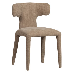 WOOOD Eetkamerstoel 'Permit' Geweven, kleur Zand