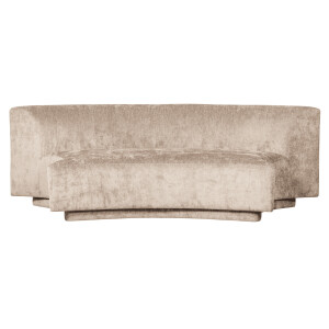 WOOOD 2-zits Bank 'Popular' Modulair, Chenille, kleur Naturel