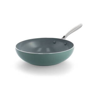 HEMA HEMA BK Wokpan Ø28cm Keramisch PFAS-vrij Groen