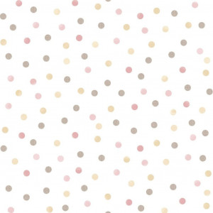 Noordwand Behang Mondo baby Confetti Dots roze/wit/bruin