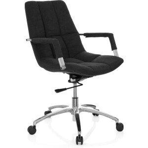 Bureaustoel SARANTO stof zwart hjh OFFICE