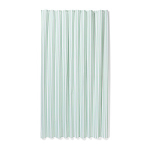 HEMA HEMA Douchegordijn 180x200cm Polyester Linnenstructuur Strepen (groen)