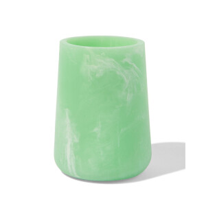 HEMA HEMA Badkamer Beker 10x⌀8cm Epoxy Marmerlook Groen (groen)