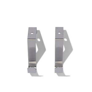 HEMA HEMA Deurhaken Rvs - 2 Stuks (grijs)