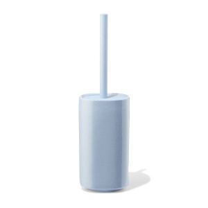 HEMA HEMA Toiletborstel En Houder ⌀10.5x19cm Keramiek Blauw (blauw)