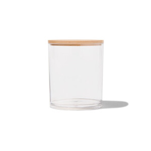 HEMA HEMA Organizer Rond Transparant Met Deksel Ø8.7x10.6 (transparant)