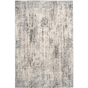 Padiro laagpolig vloerkleed - 160 x 230 cm - Grijs - Modern, Abstract design - Polypropyleen, Polyester, Jute - vloerverwarming