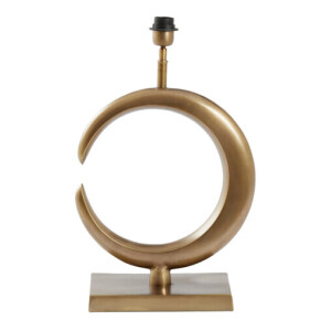 Light & Living Tafellamp 'Lune' 50cm hoog, kleur Antiek Brons (excl. kap)