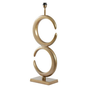 Light & Living Tafellamp 'Lune' 86cm hoog, kleur Antiek Brons (excl. kap)