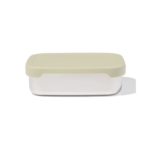 HEMA HEMA Lunchbox 14.3x18.9x5.8cm Rvs Groen (groen)