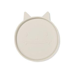 HEMA HEMA Kinderbordje Ø16cm Monster Siliconen Beige (beige)