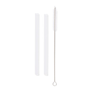 HEMA HEMA Rietjes Met Schoonmaakborstel Voor Waterflessen Van 430ml En 350ml (transparant)